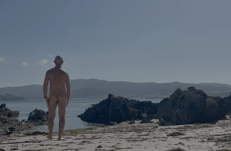 Playa de Arribas Blancas, Baiona, Galicia, Spain