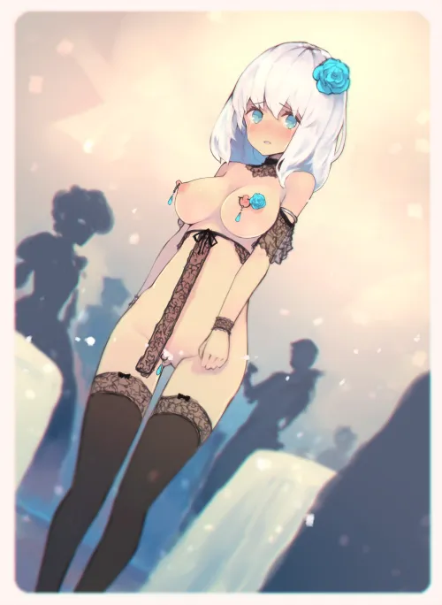 She could not hide the embarrassment on her face (larasuke)