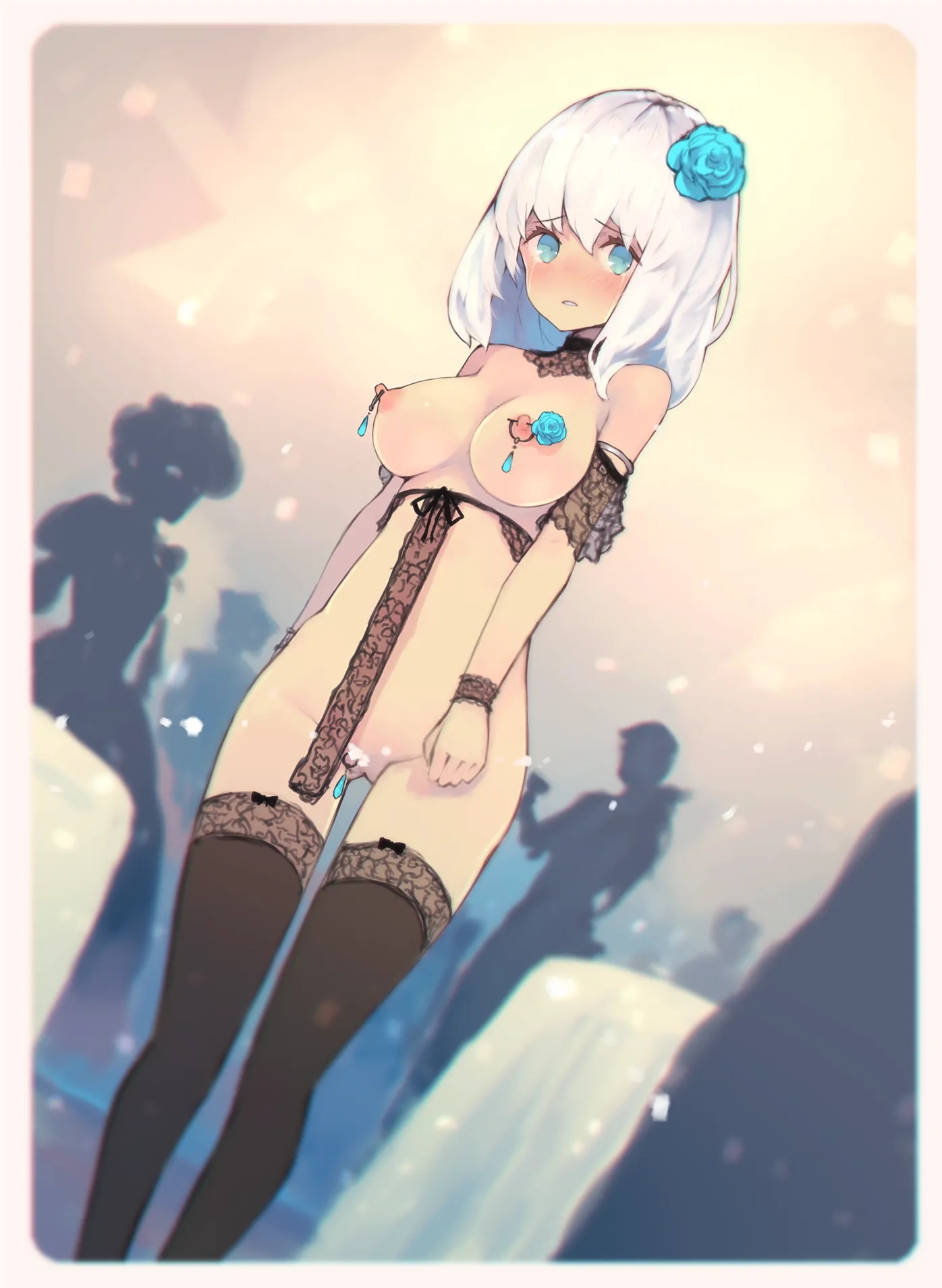 She could not hide the embarrassment on her face (larasuke)