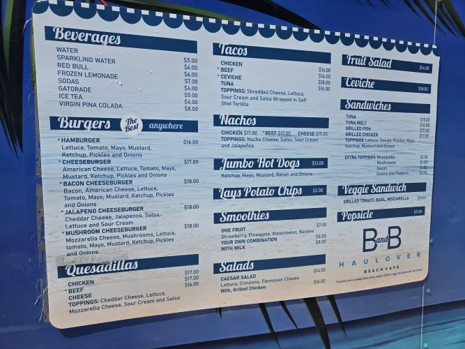Food Truck Menu