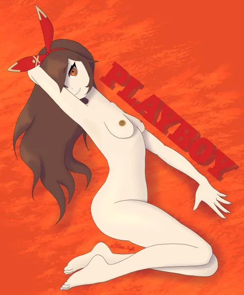 I drew Amber as a playboy model.