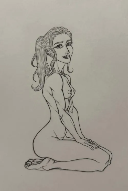 Kneeling Figure Drawing