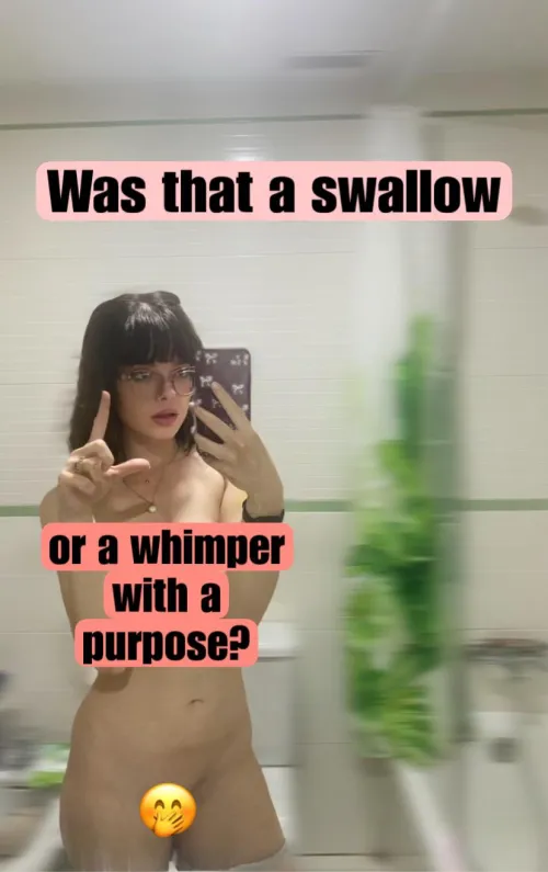 Was it just a swallow? [oc]