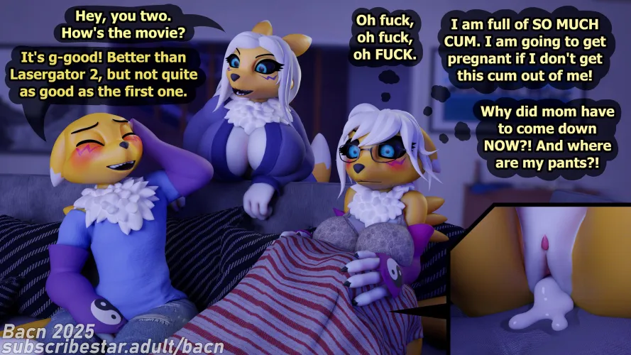 While Mom's Asleep Part 3 [MFF] (Bacn)