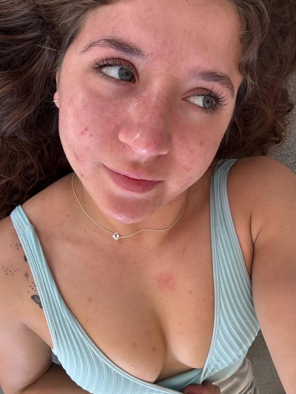 You’re never gonna have “too much” cleavage from me because there’s barely any there haha