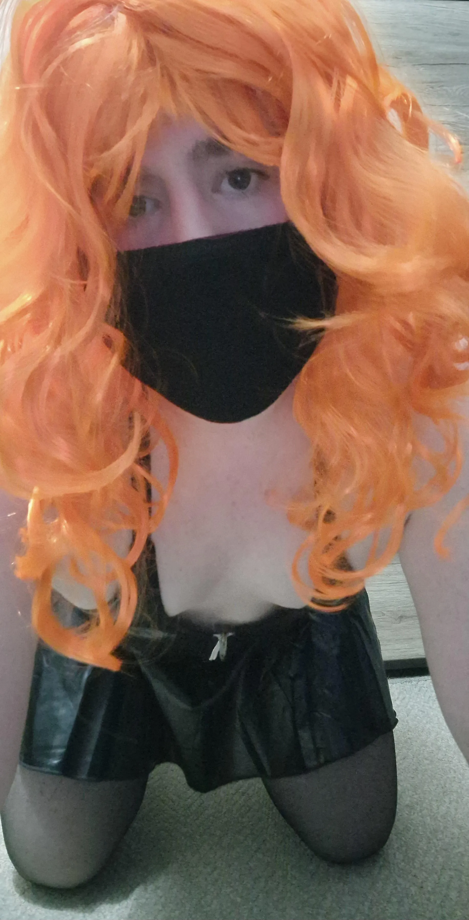 On my knees and ready for you baby