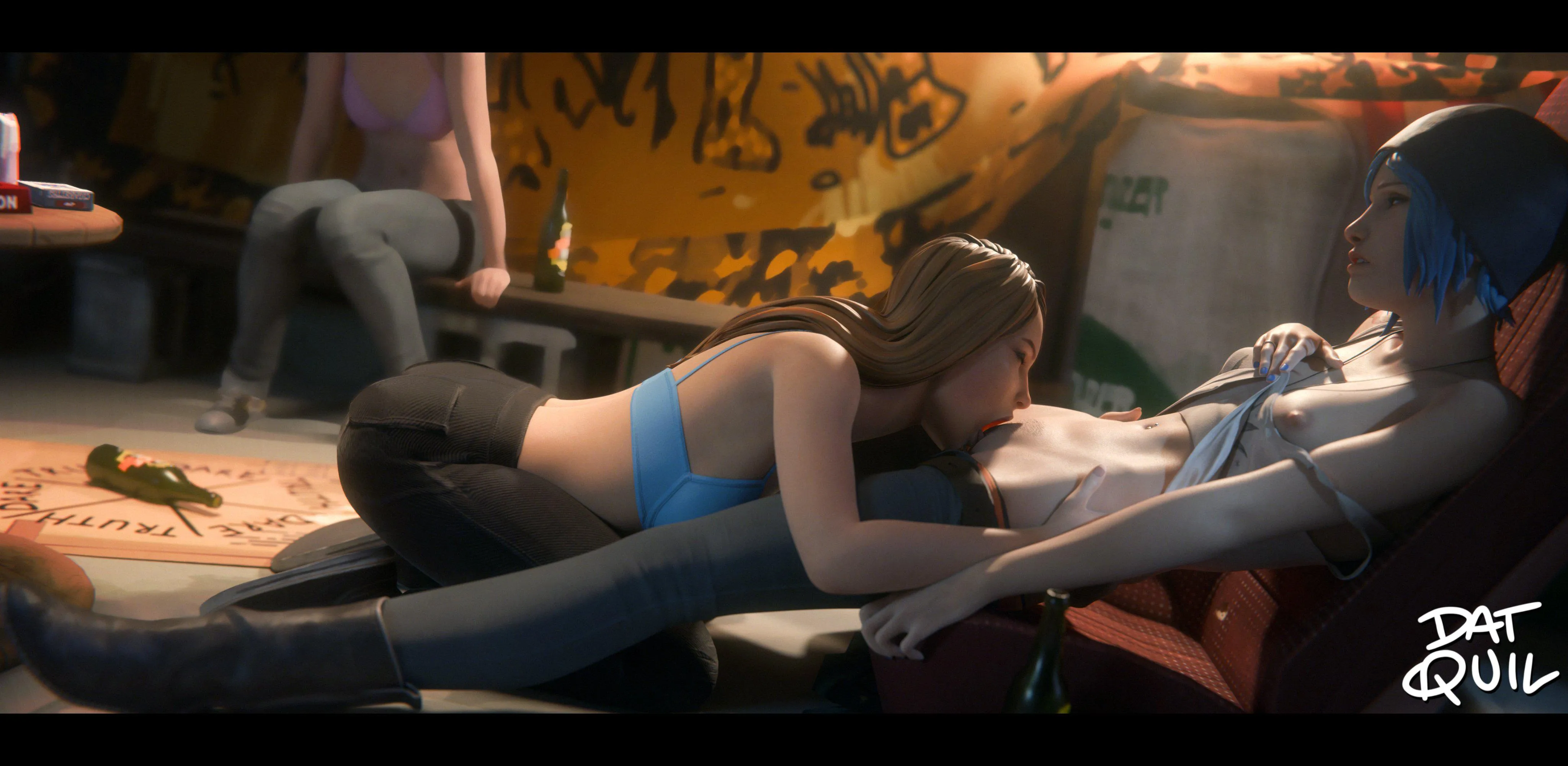 Rachel and Chloe (quil)