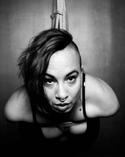 Tied, hanging and just waiting for some banging