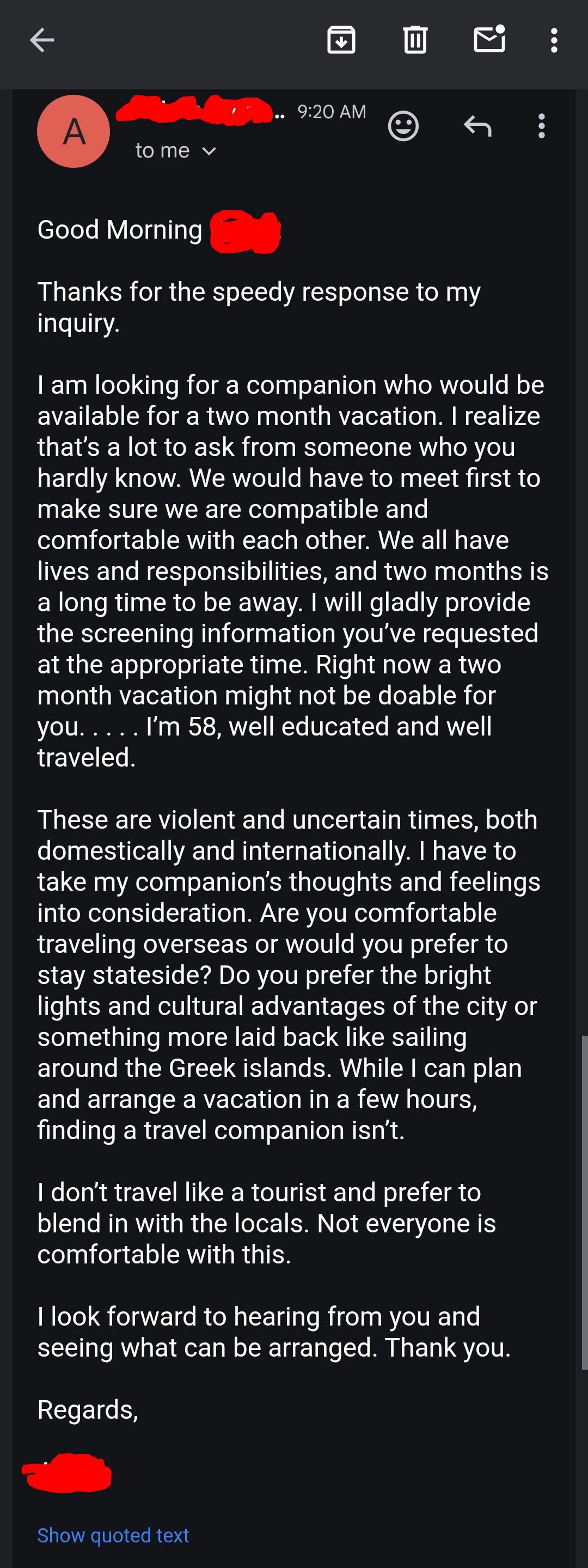 2 month FMTY?!? Sir, are you high?