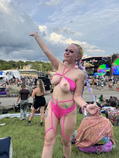 i’m always taking my tits out at music festivals