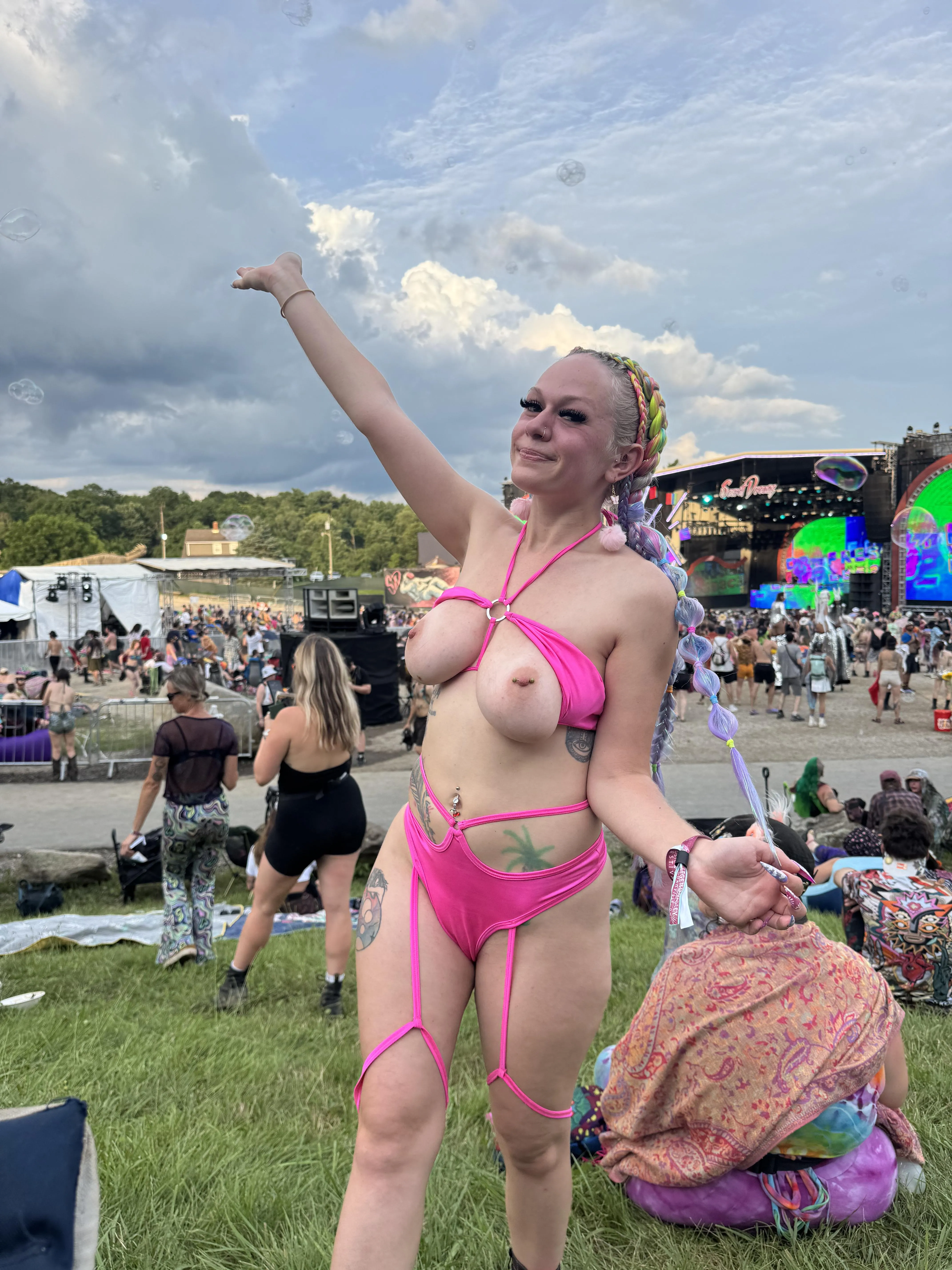 i’m always taking my tits out at music festivals