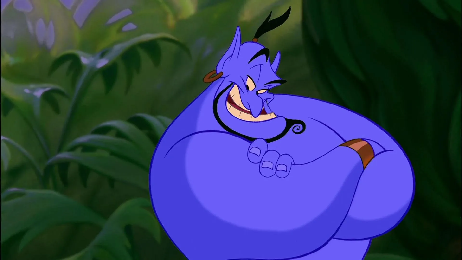 Little known fact! The Genie from Aladdin (1992) voiced by the late Robin Williams was actually blue as a subtle method of foreshadowing his tragic 2014 suicide by hanging