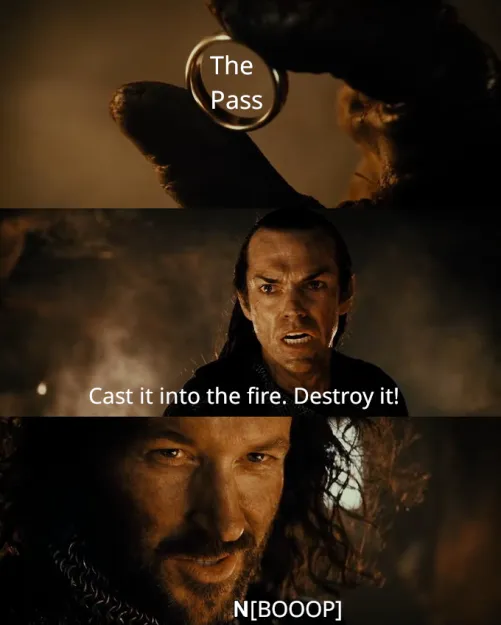 Nick & Stav dynamic, as depicted in The Lord Of The Rings film