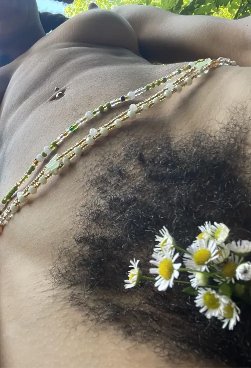 Sometimes I like to adorn my thick bush