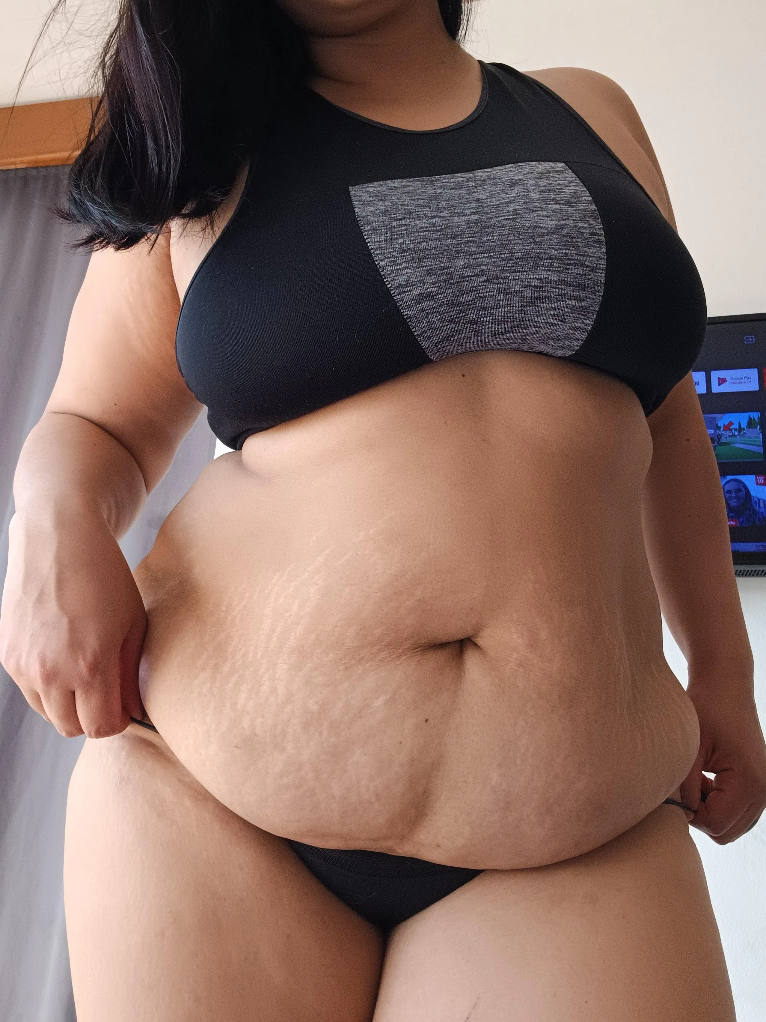 The fattest part of my body is my belly