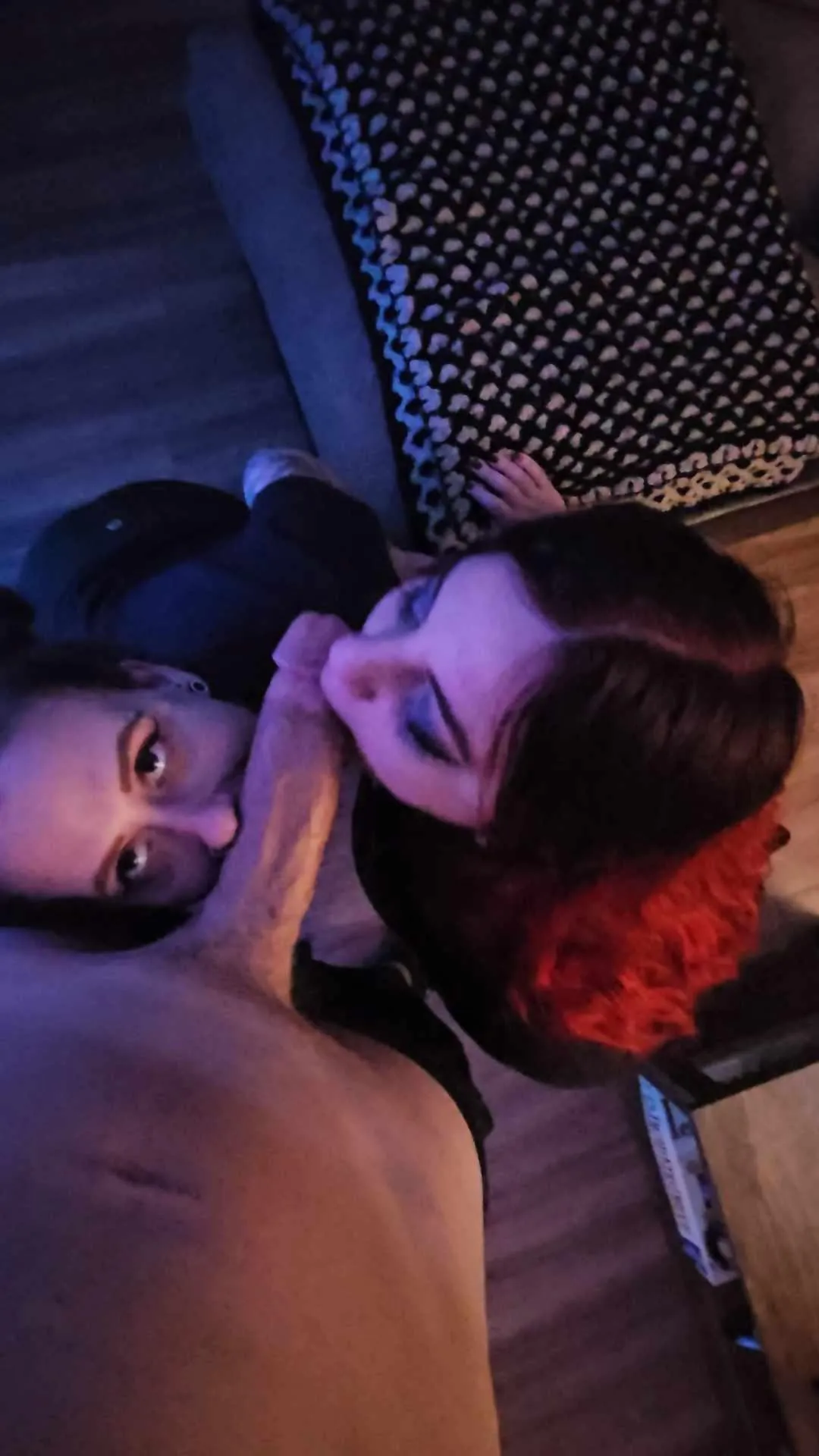Two hungry sluts for cock and his was XL