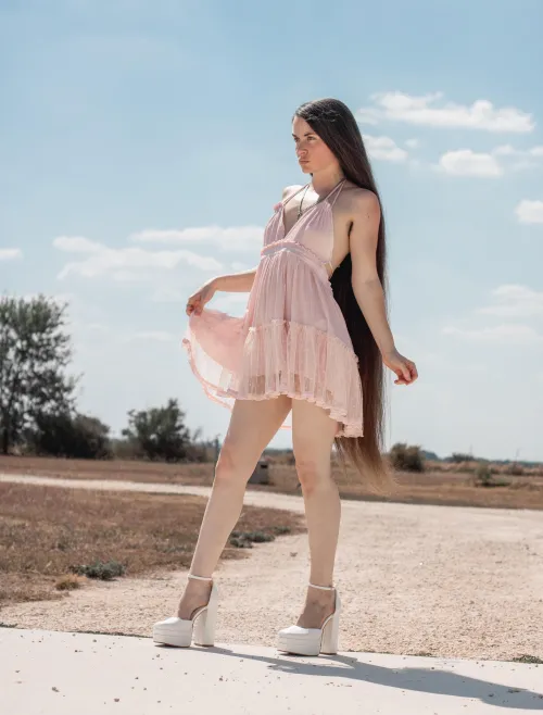 wearing something other than just my hair for a change