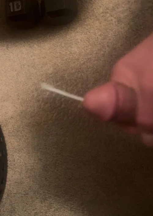 Morning cumshot!!! Felt so good. Thinking about helping somebody cum with my mouth for the first time. Anybody in Florida willing to participate?