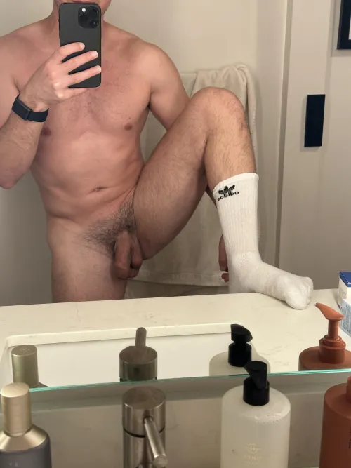 Socks go on first
