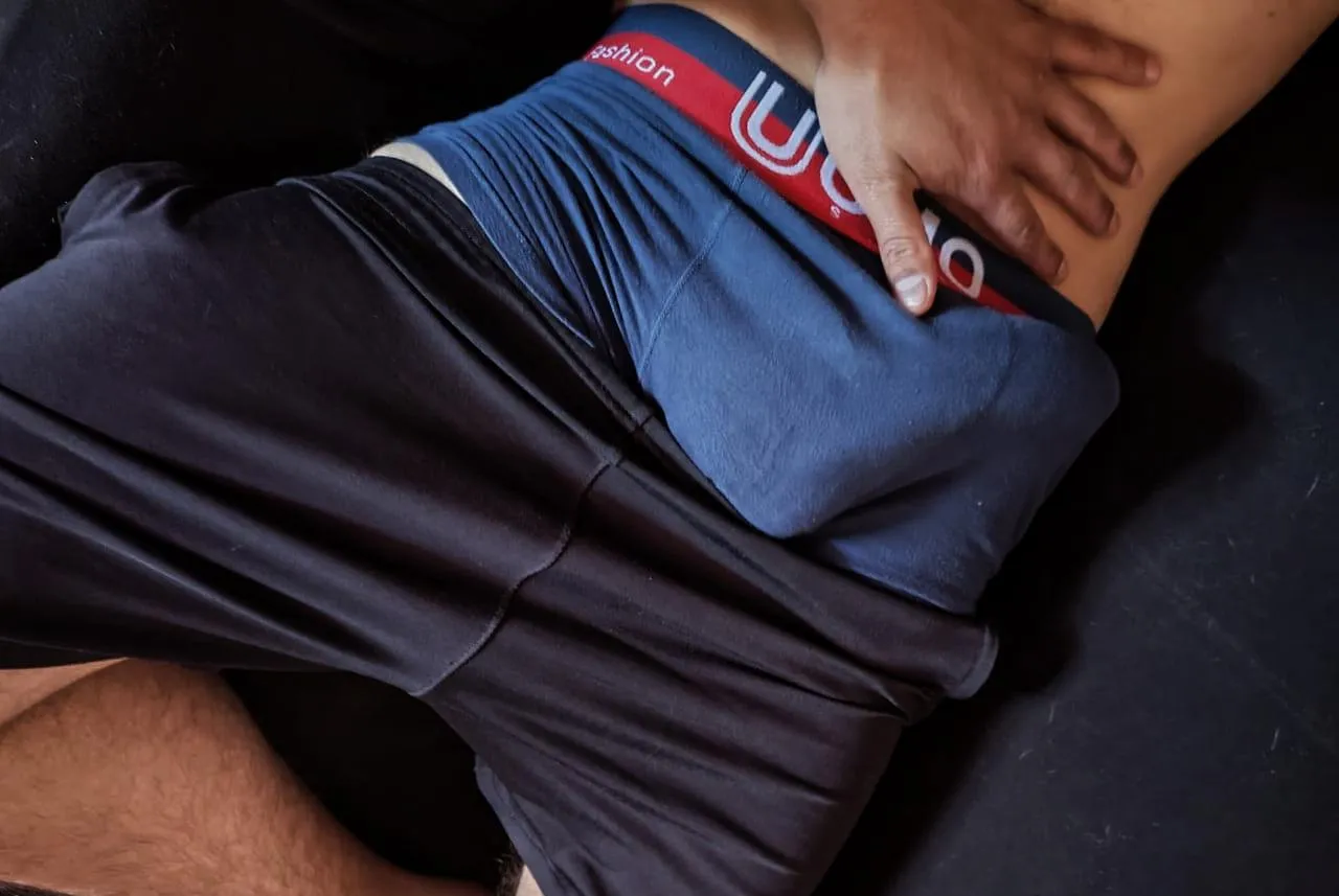 Trying to relax with my friend