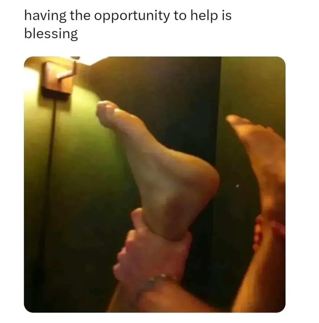 Always gotta help 😌