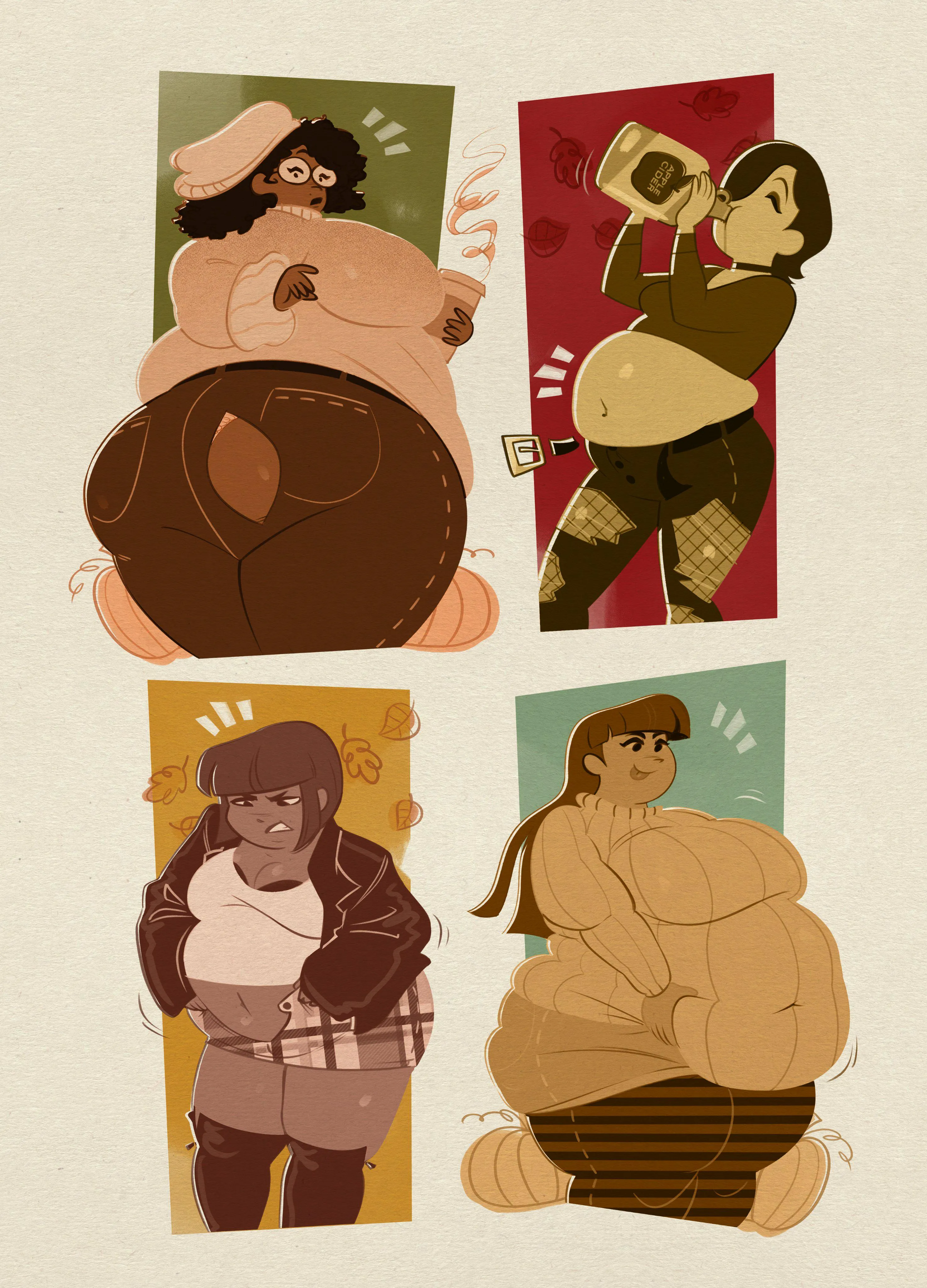 Fat girl fall is upon us! (By tummiesandsuch)
