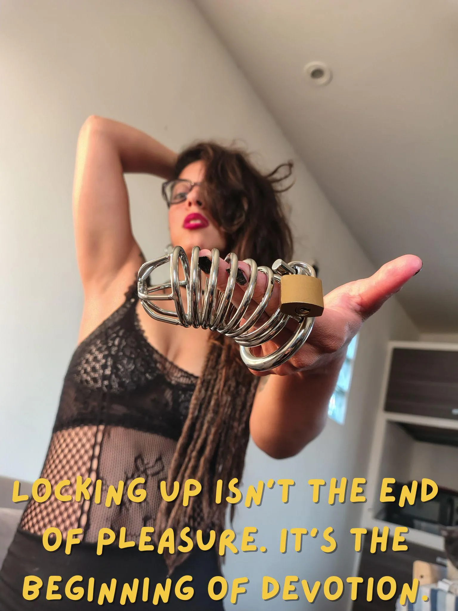 While I lock you up...