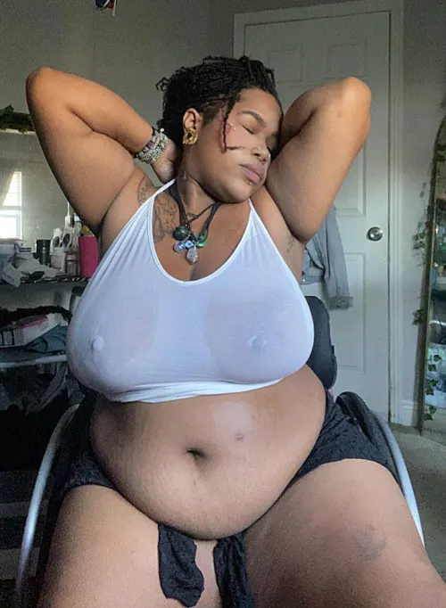 Big melons and my para belly do you like it🤭 (sci 25)