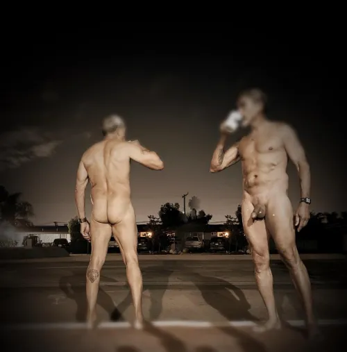 Having coffee with myself!