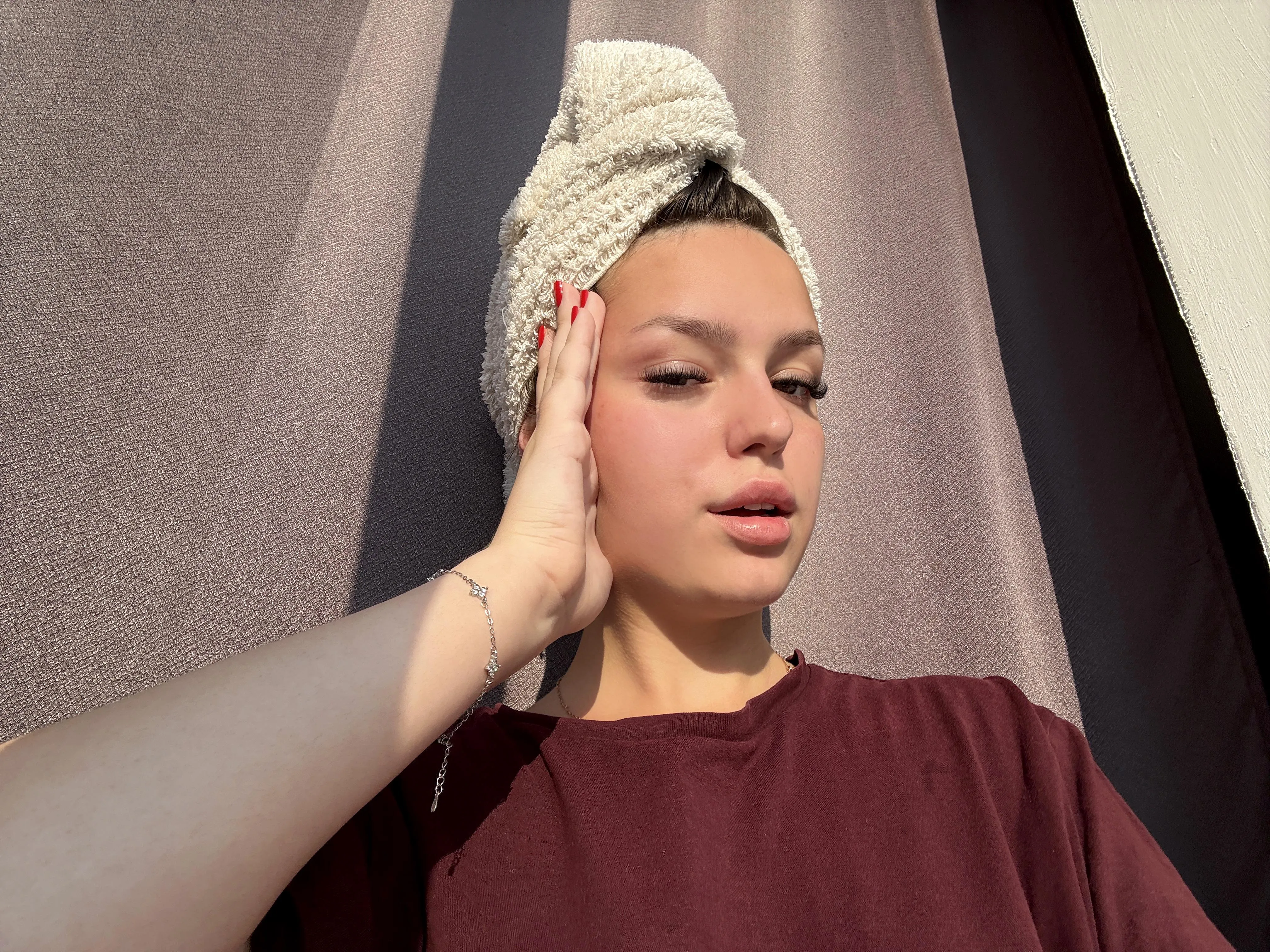 It just needs a little time to dry.