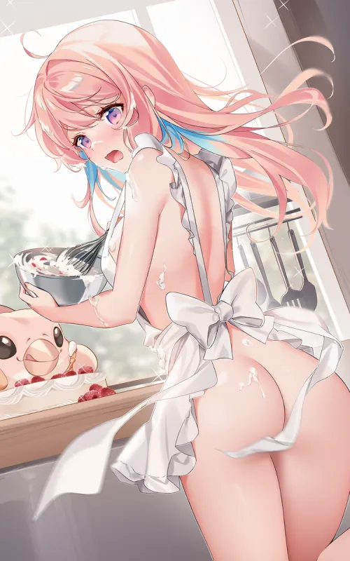 Making a mess while baking