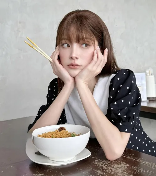 Mischief in her eyes ?