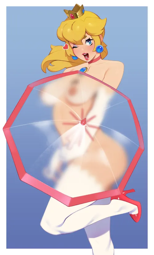 Peachy Parasol☂️ artwork by (Combos & Doodles)