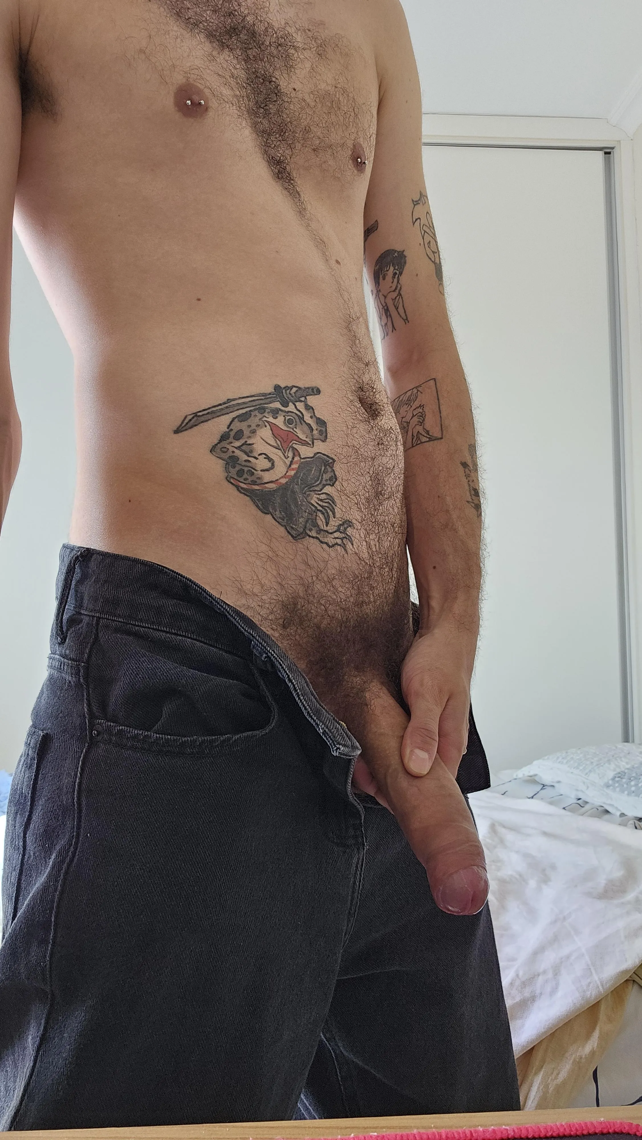 A big, thick and hairy natural cock for you
