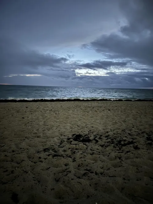 Came to catch the sunrise at haulover, gonna post myself when the rain stops but ill take pics of the sunrise