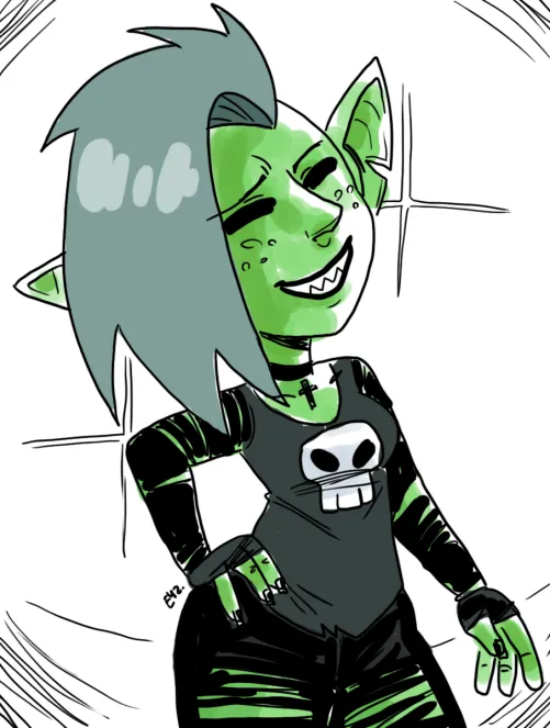 #GobTober Day 13 Gob-Goth Glow-Up by eyz