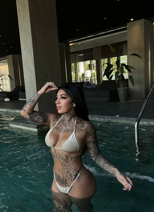 Guess the pool wasn’t the only thing dripping