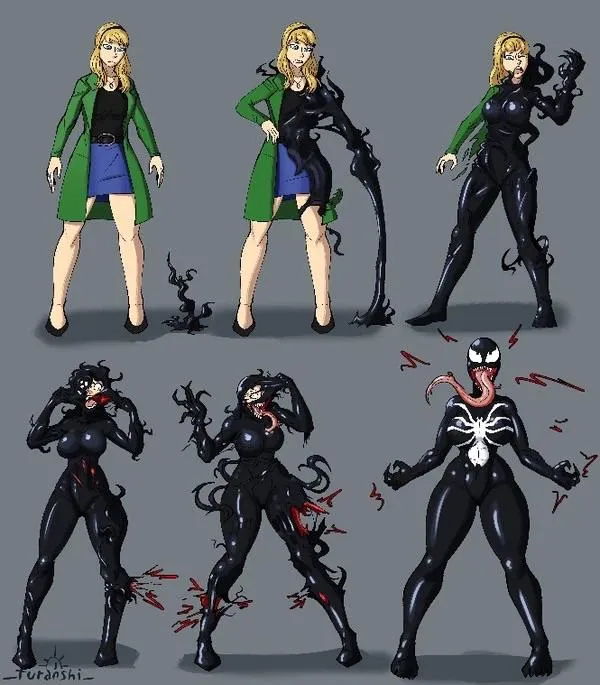 Gwen’s transformation (Furanshi)