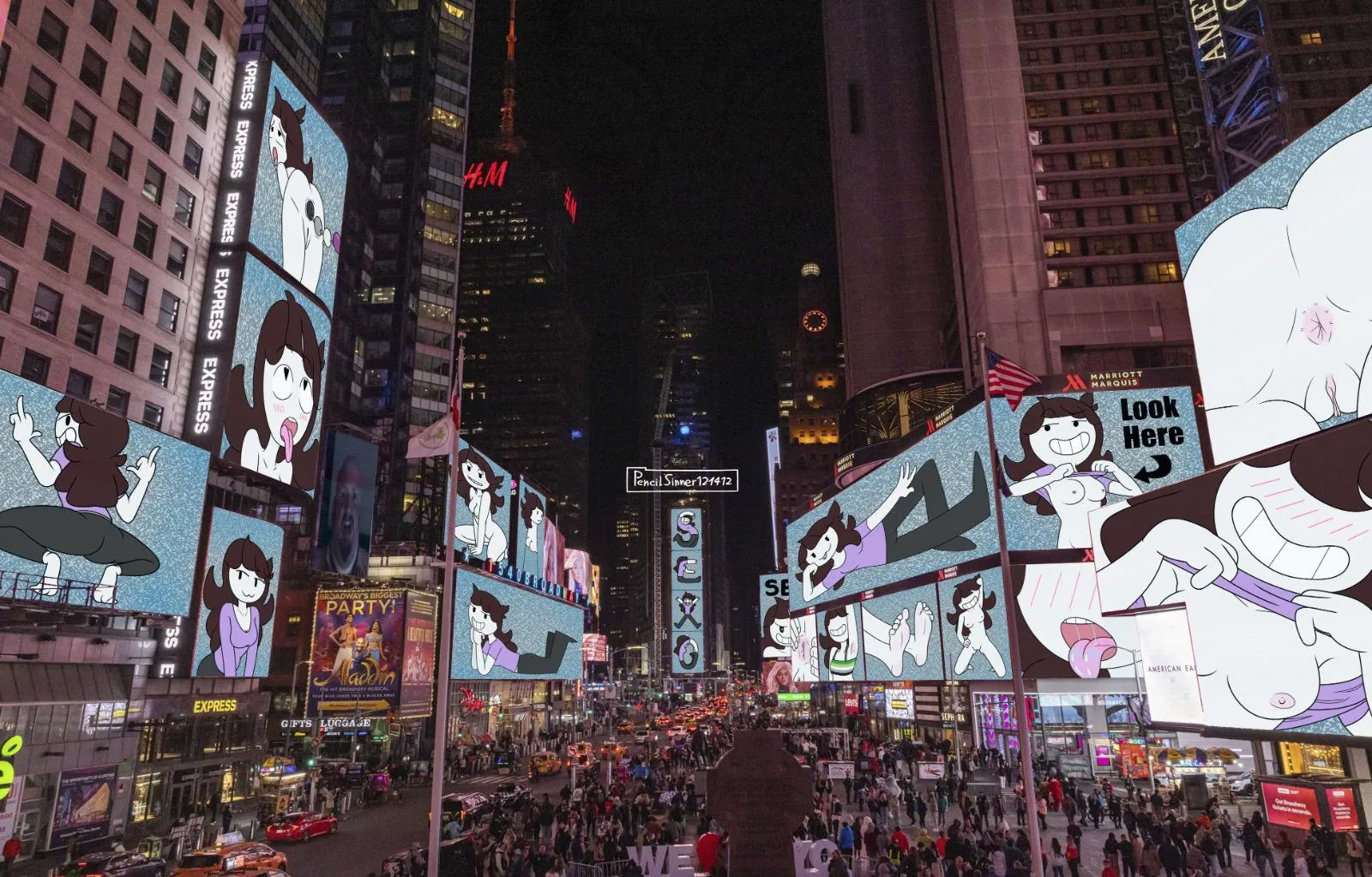 HOLY SHIT JAIDEN HACKED TIME SQUARE