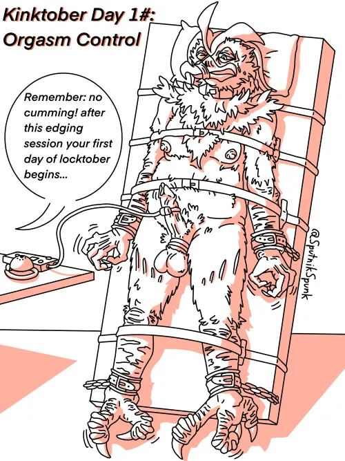 Kinktober Day #1: Orgasm Control (SputnikSpunk / me)