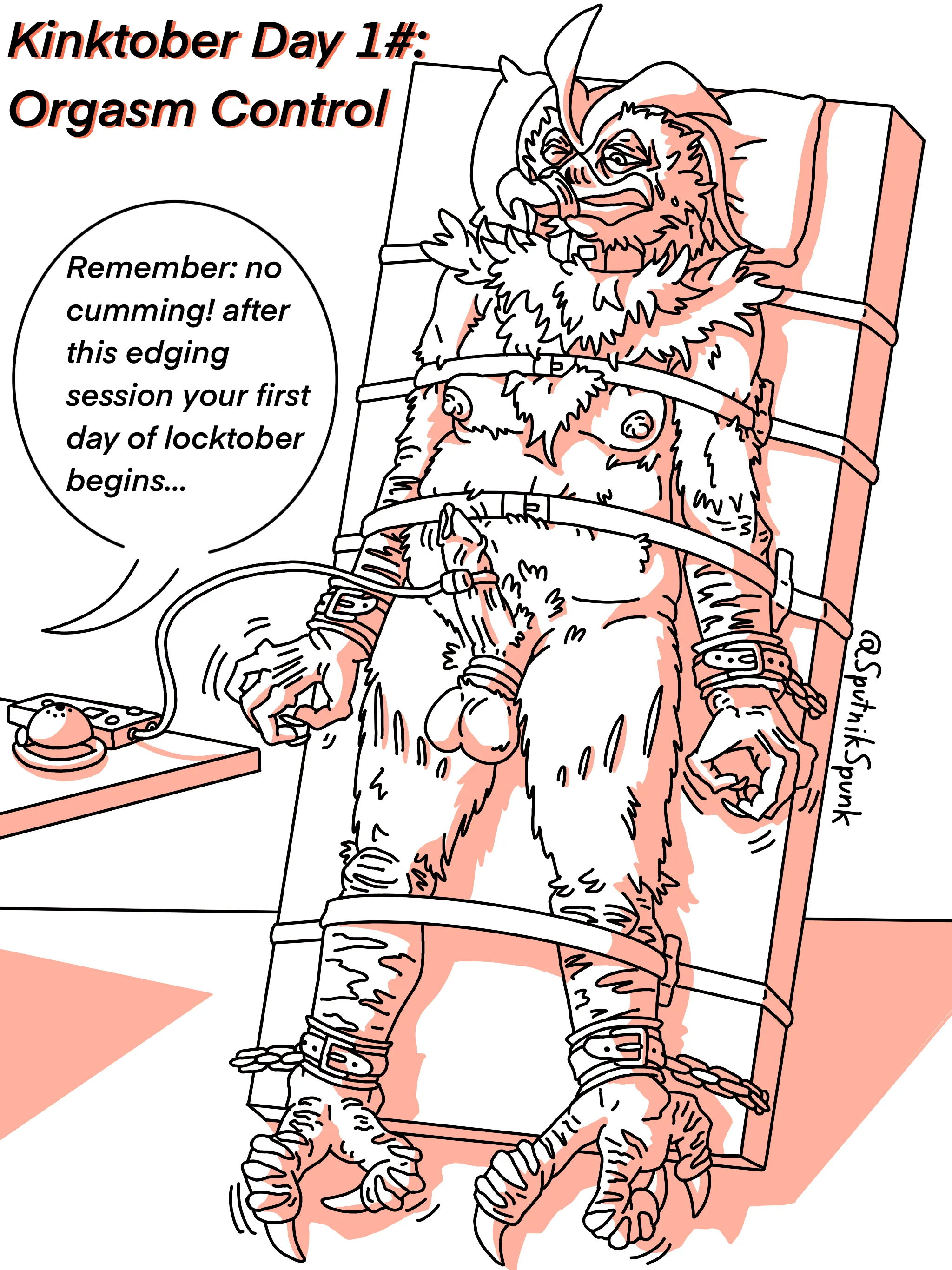 Kinktober Day #1: Orgasm Control (SputnikSpunk / me)