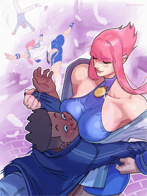 Manon and a lucky guy (Torashukun)