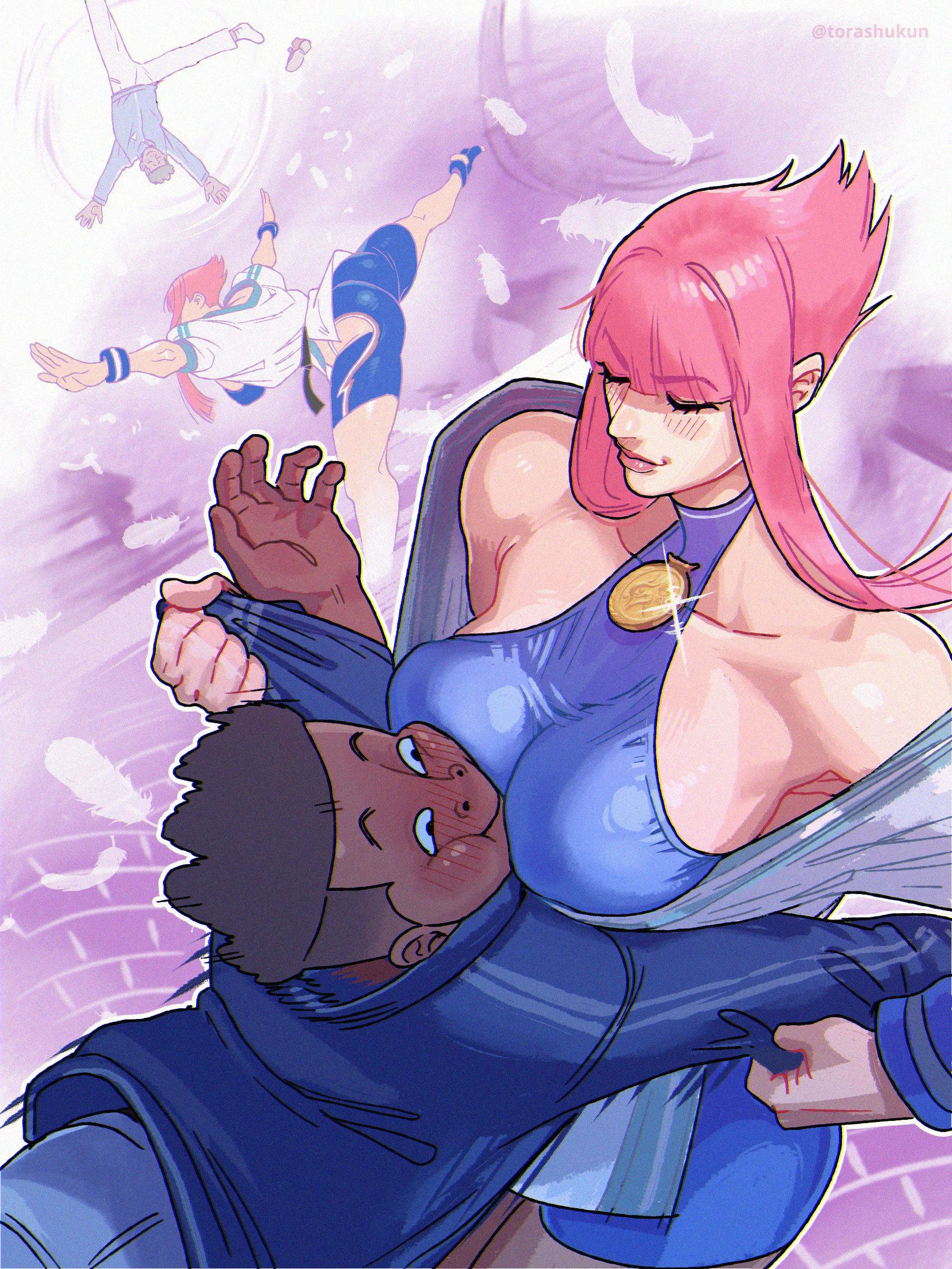 Manon and a lucky guy (Torashukun)