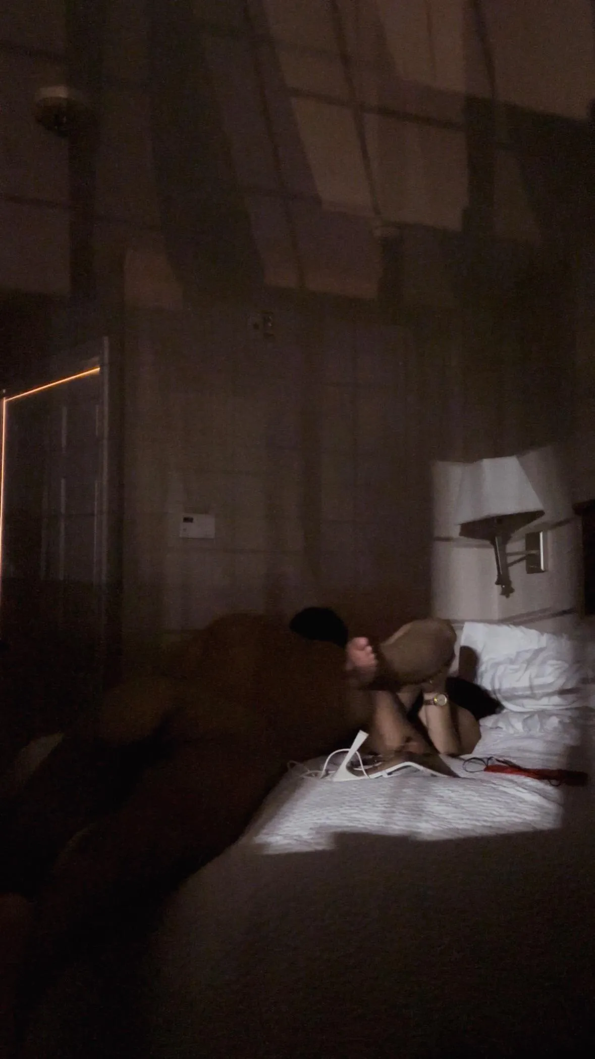 My husband had to use the restroom and we wasted no time!