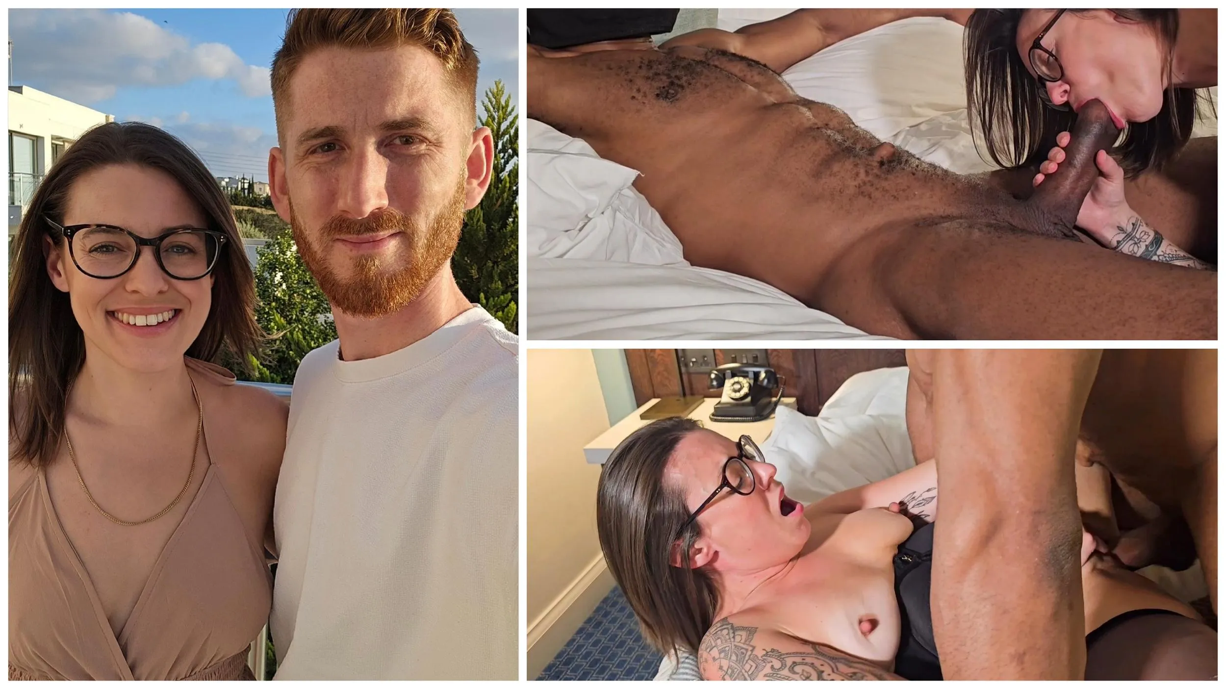 Photo with my husband. Then some with a different guy