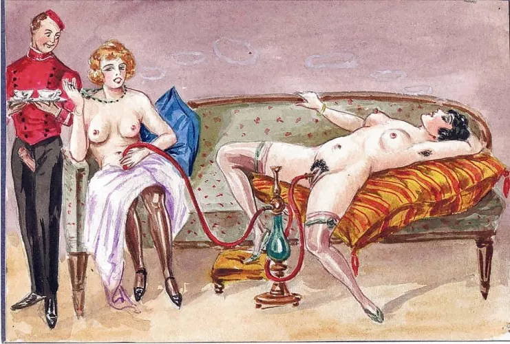 Sir, Gussy Herbert informs me that, on the continent, the pastime of smoking tobacco and other substances is becoming increasingly popular among the fairer sex.  I do find this hard to believe, but Gussy subsequently provides convincing evidence of this 