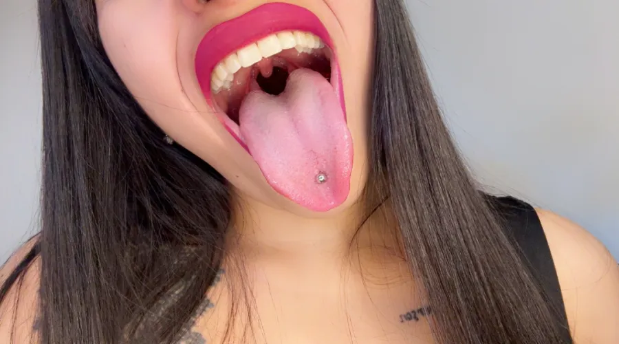 Start by worshiping my tongue, long, wet, and ready to make you submit