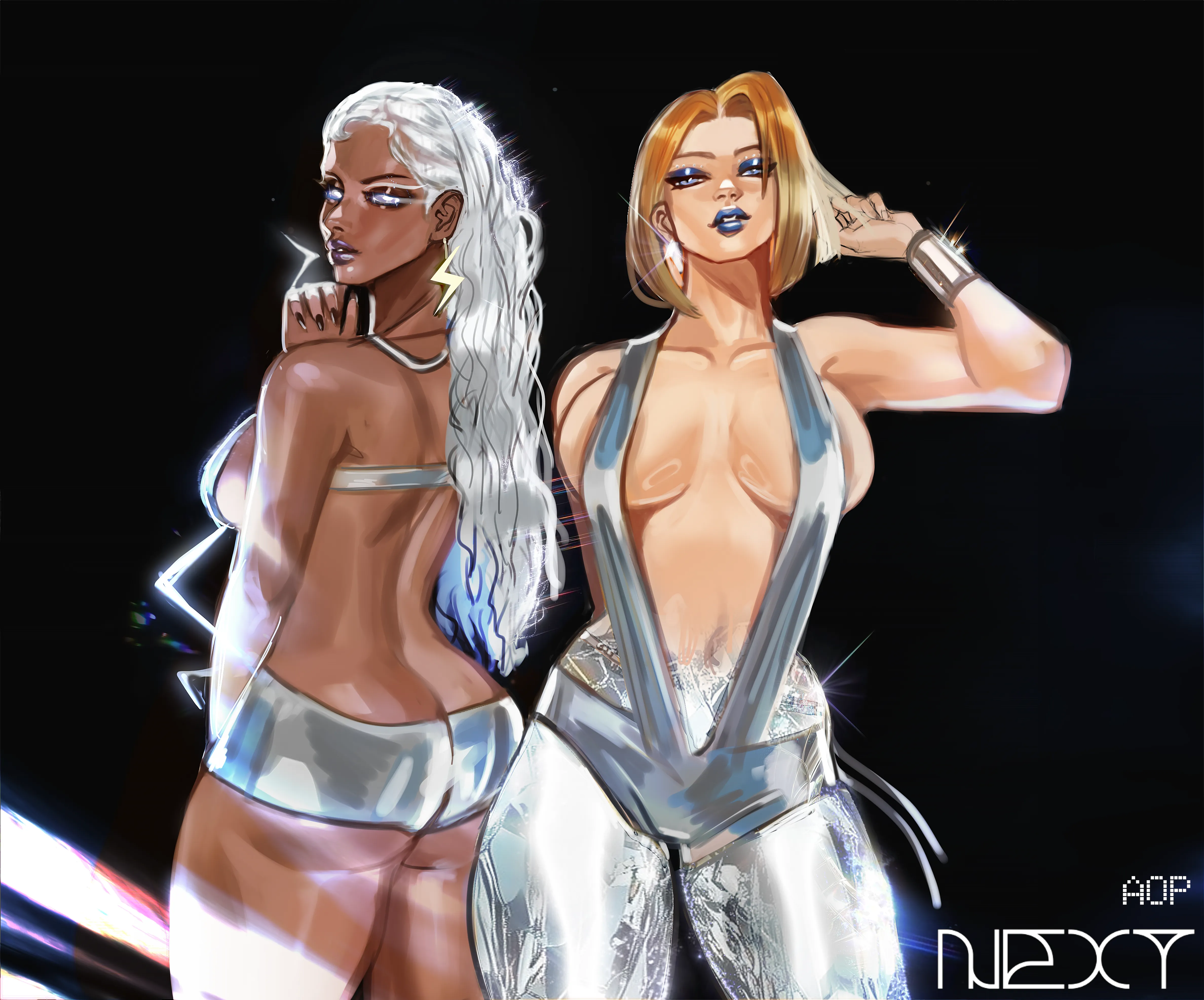 Storm and Emma Frost (REALAOP_)