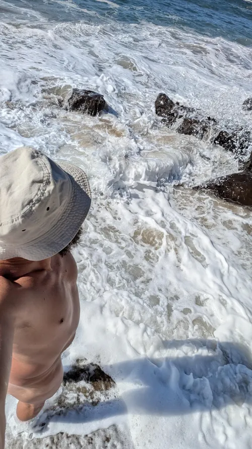 Strolling in the surf