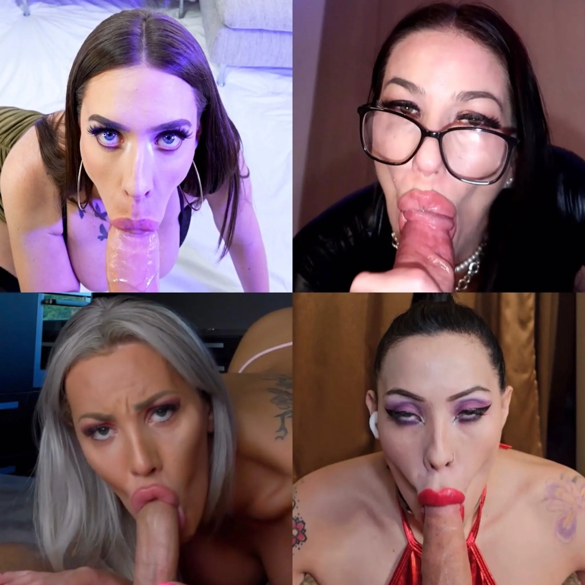 These dumb whores sure know how to suck a cock